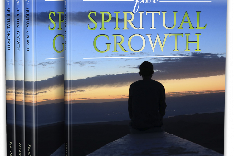 Snackables for Spiritual Growth cover with man sitting and admiring an orange sunset sky